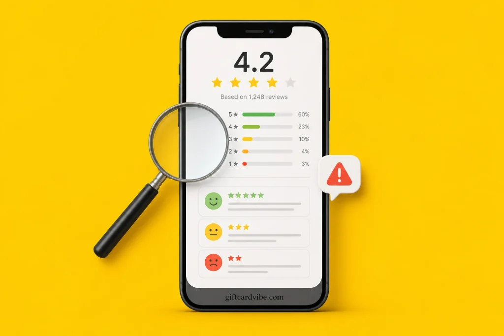 How to Read Gift Card App Complaints - GiftCardVibe featured image