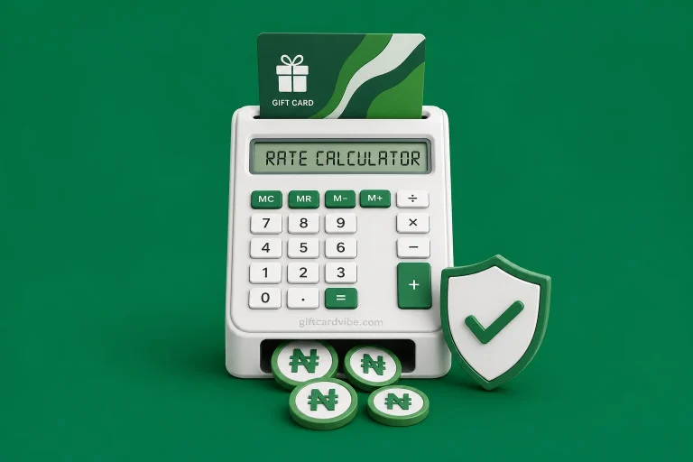 Gift Card Rate Calculator Nigeria: How to Estimate Payout Safely - GiftCardVibe featured image