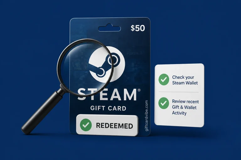Steam Gift Card Already Redeemed? What to Check - GiftCardVibe featured image