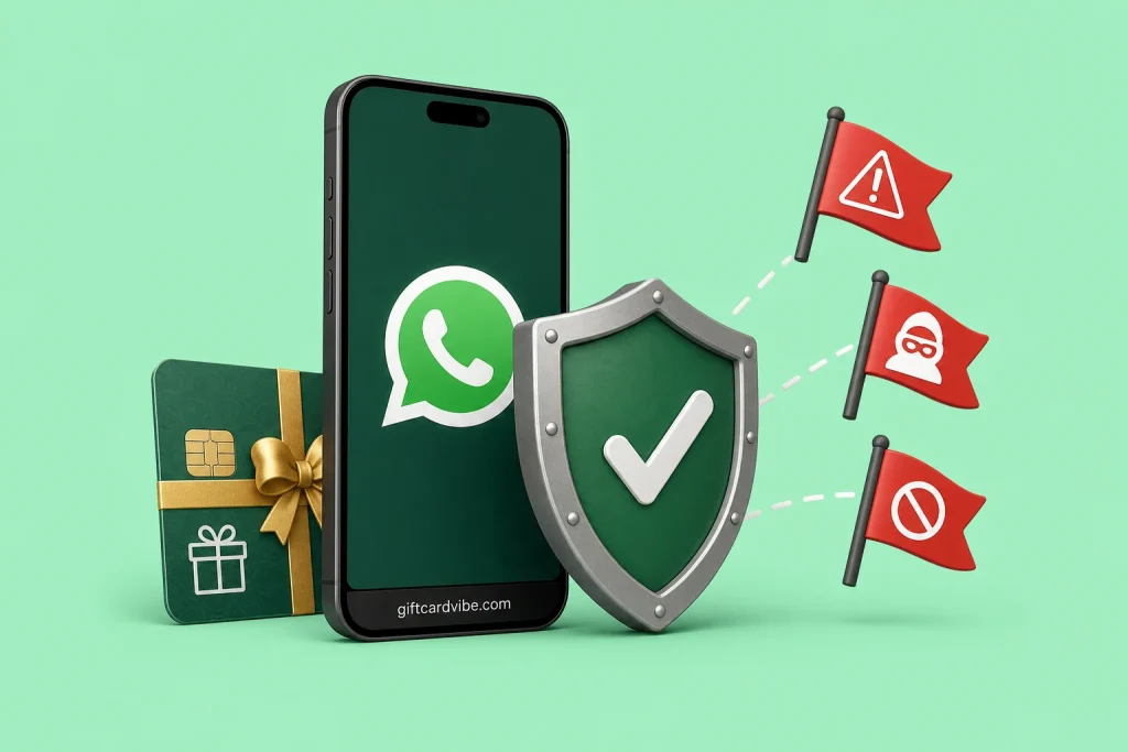 WhatsApp Gift Card Vendor Scam: Red Flags - GiftCardVibe featured image