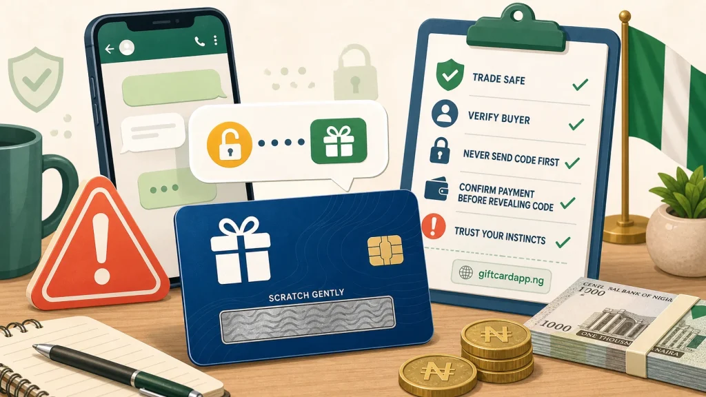 Gift Card Buyer Asking for Code First: What Nigerian Traders Should Do - GiftCardVibe featured image