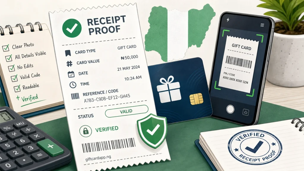 Gift Card Receipt Proof Explained for Nigerian Traders - GiftCardVibe featured image