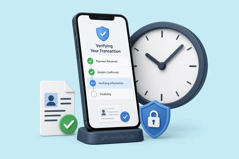 Gift card app verification timeline from upload to Naira settlement