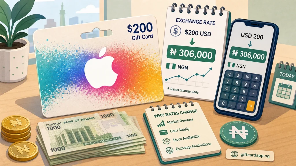 How Much is $200 Apple Gift Card in Naira Today? - GiftCardVibe featured image