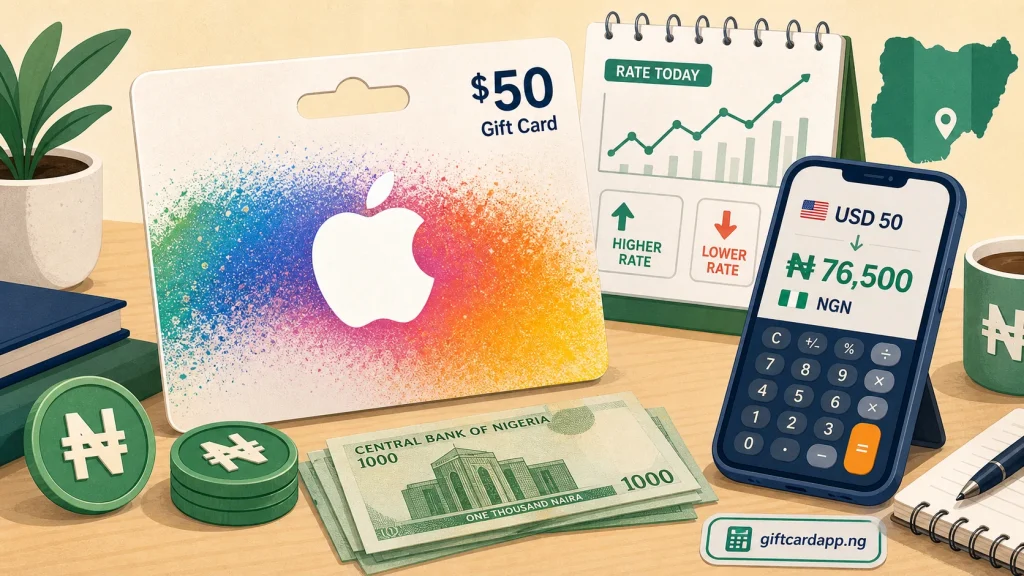 How Much is $50 Apple Gift Card in Naira Today? - GiftCardVibe featured image