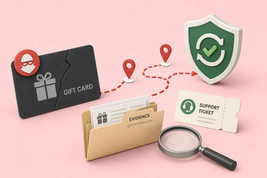 Incident-response timeline for reporting a stolen gift card in Nigeria