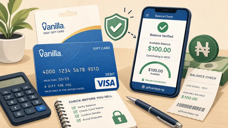 Vanilla Visa Gift Card Balance Check Before Selling - GiftCardVibe featured image