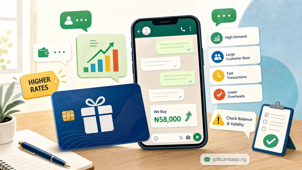 Why WhatsApp Gift Card Vendors Offer Higher Rates - GiftCardVibe featured image