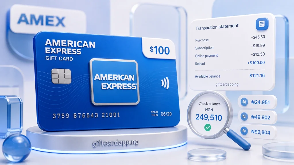 American Express gift card rate in Nigeria guide featured image