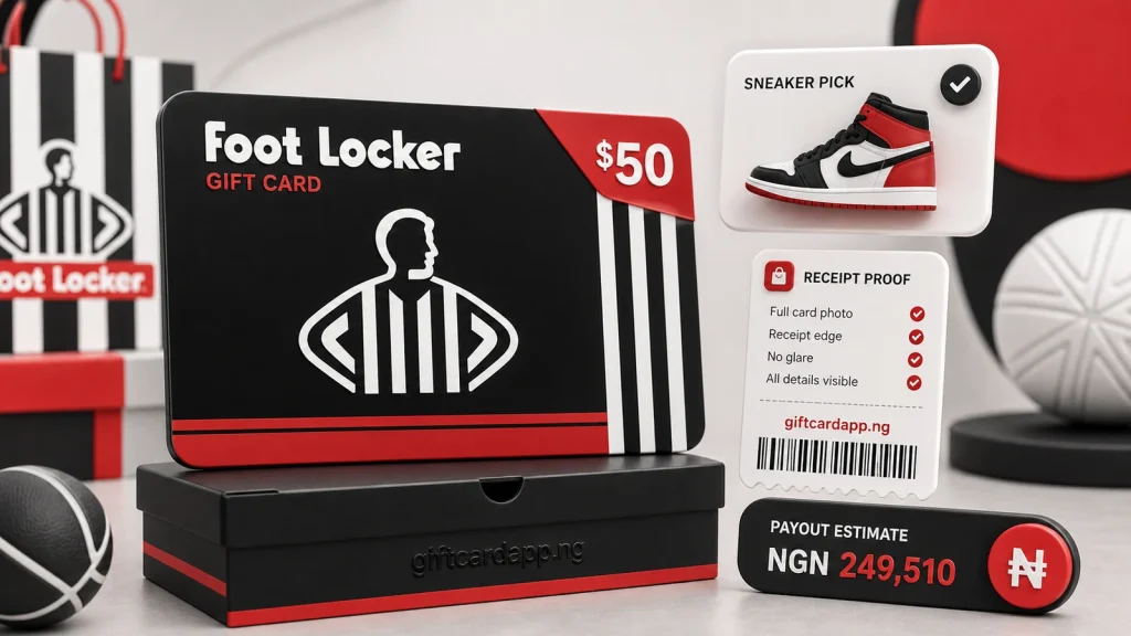 Foot Locker gift card rate in Nigeria guide featured image