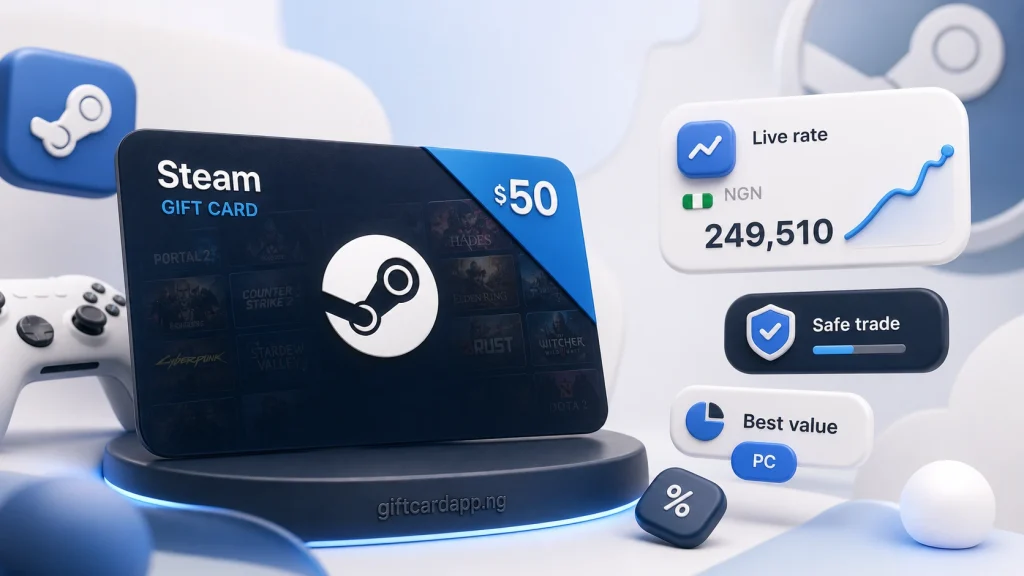 Steam gift card rate in Nigeria guide featured image