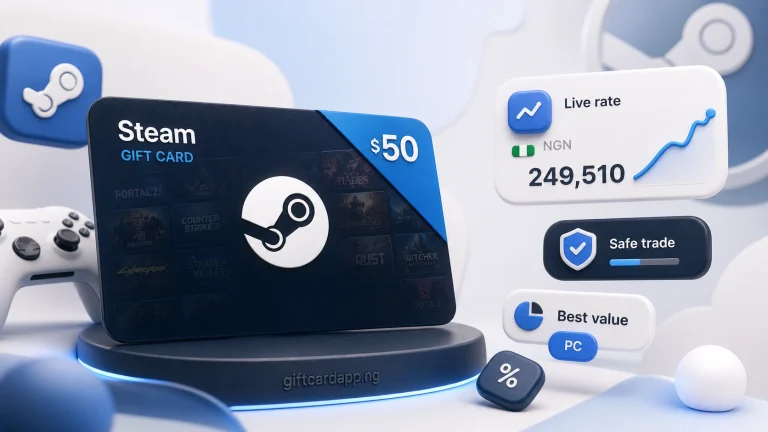 Steam gift card rate in Nigeria guide featured image